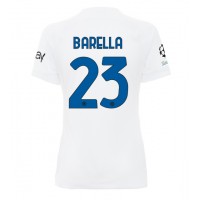 Camisa de Futebol Inter Milan Nicolo Barella #23 Equipamento Secundário Mulheres 2023-24 Manga Curta